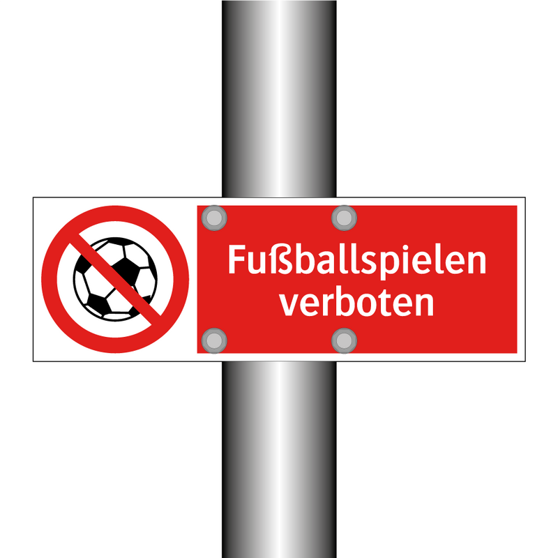 Fußballspielen verboten