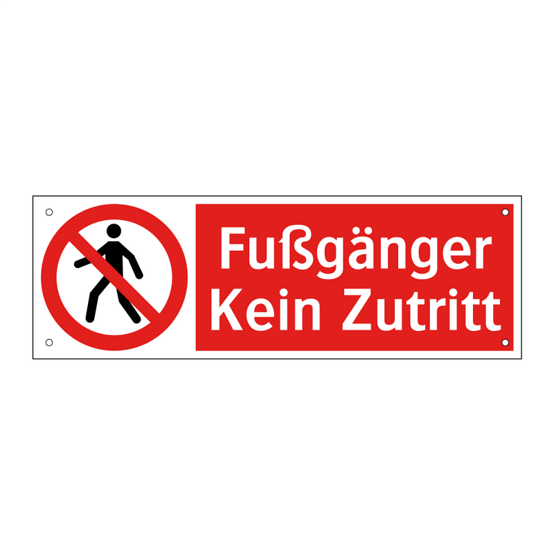 Fußgänger Kein Zutritt