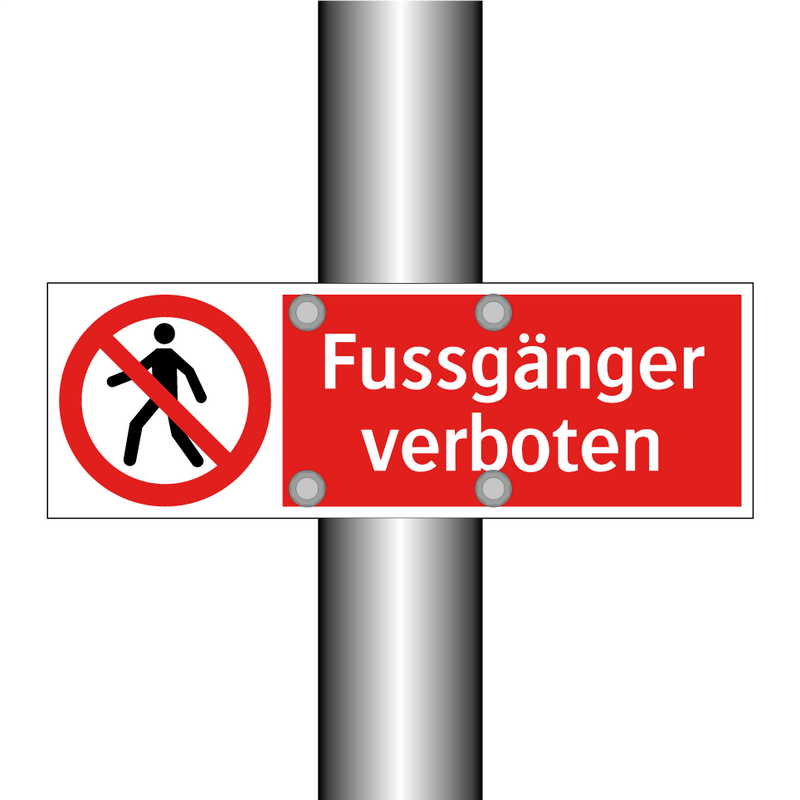 Fussgänger verboten