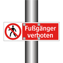 Fußgänger verboten