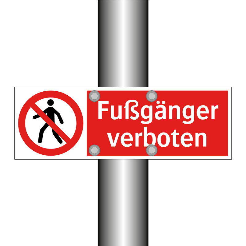 Fußgänger verboten