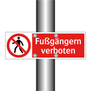Fußgängern verboten