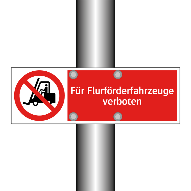 Für Flurförderfahrzeuge verboten