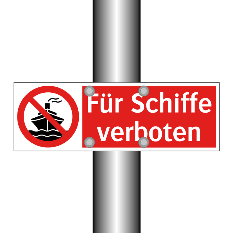 Für Schiffe verboten