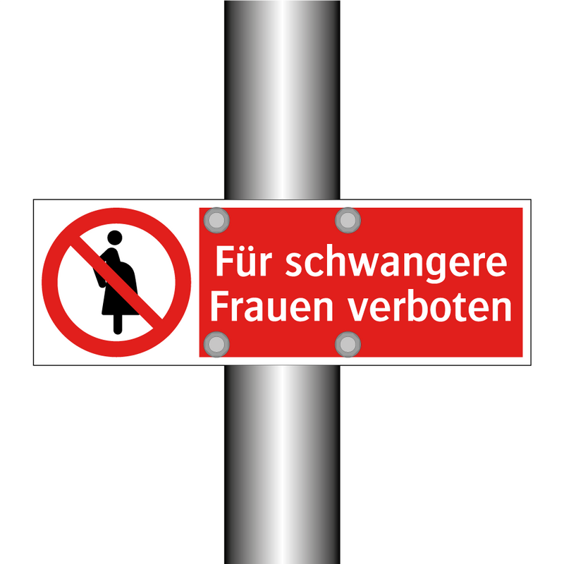 Für schwangere Frauen verboten