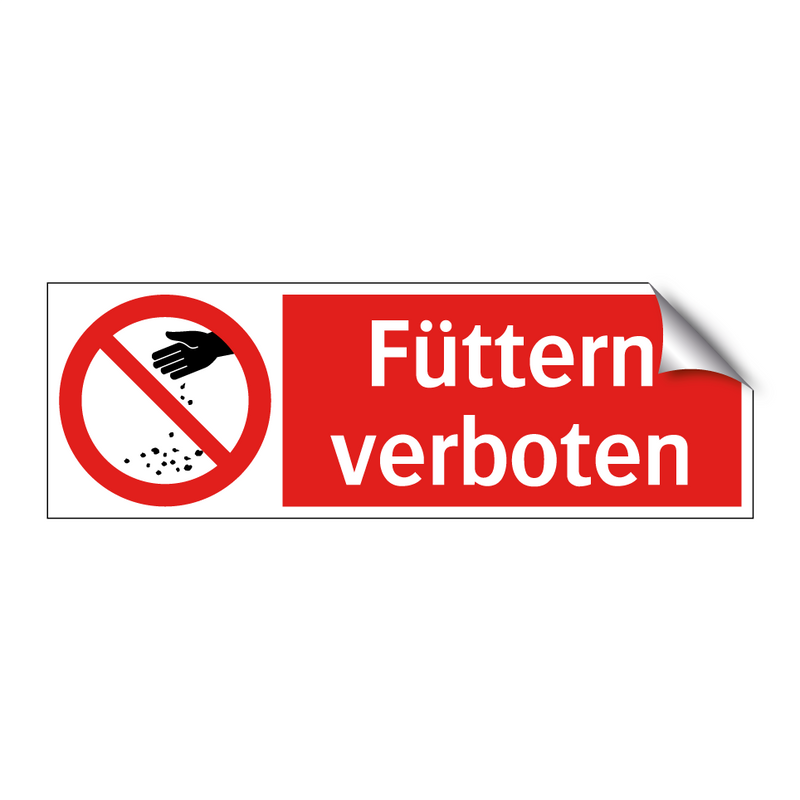 Füttern verboten