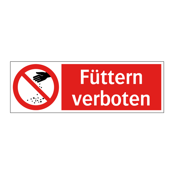 Füttern verboten