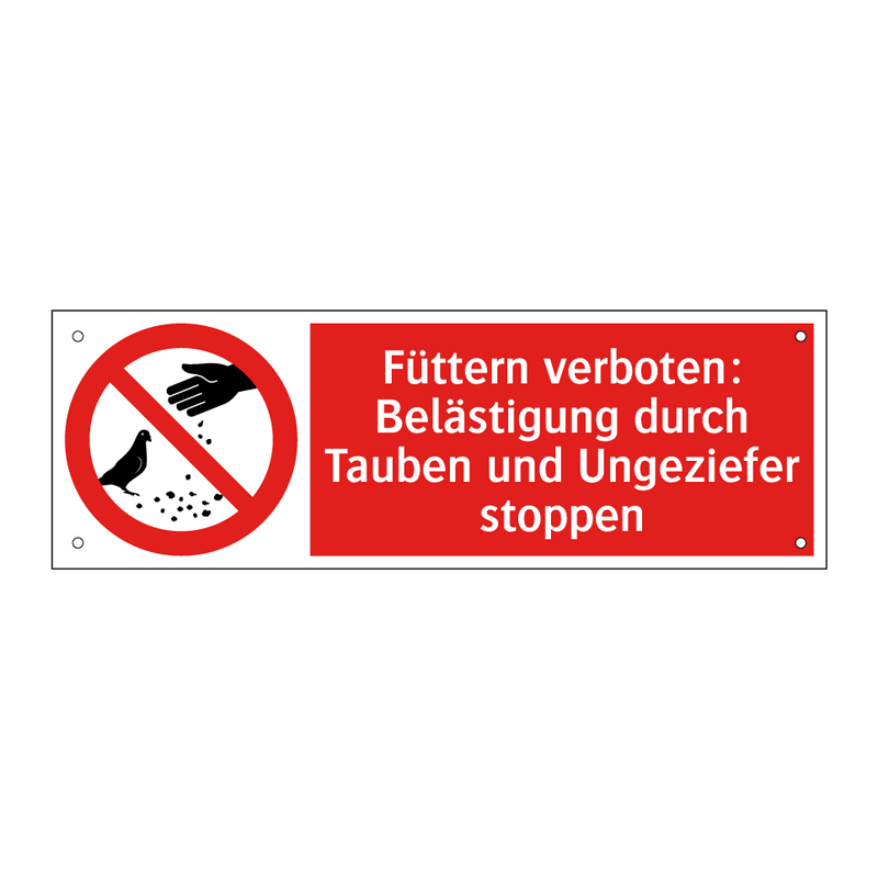 Füttern verboten: Belästigung durch Tauben und Ungeziefer stoppen