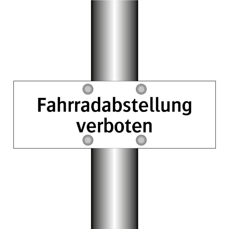 Fahrradabstellung verboten