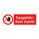 Gasgefahr: Kein Zutritt
