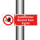 Gefährlicher Bereich Kein Zutritt