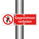 Gegenlehnen verboten
