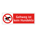 Gehweg ist kein Hundeklo
