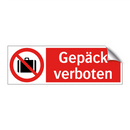 Gepäck verboten