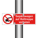 Gepäckwagen auf Rolltreppe verboten