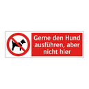 Gerne den Hund ausführen, aber nicht hier