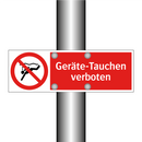 Geräte-Tauchen verboten