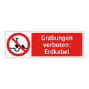 Grabungen verboten: Erdkabel
