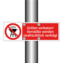 Grillen verboten! Verstöße werden strafrechtlich verfolgt