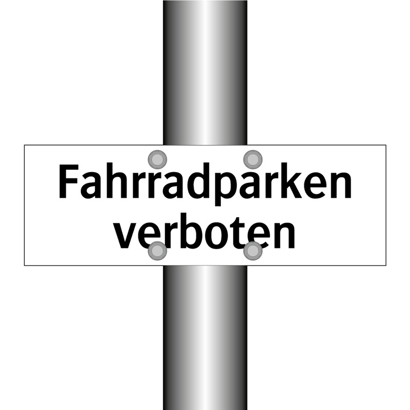 Fahrradparken verboten