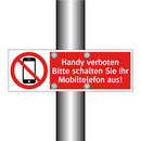 Handy verboten Bitte schalten Sie ihr Mobiltelefon aus!