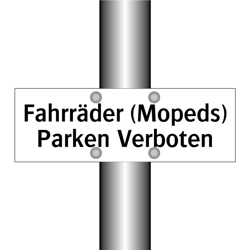 Fahrräder (Mopeds) Parken Verboten