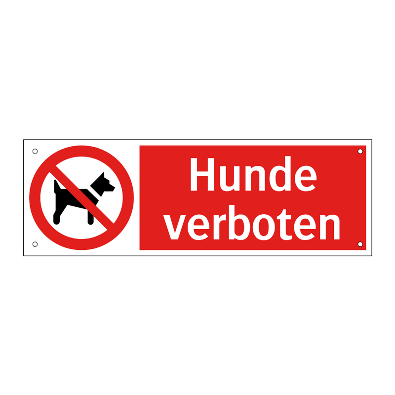 Hunde verboten