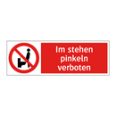 Im stehen pinkeln verboten