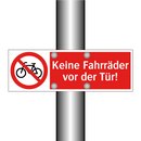 Keine Fahrräder vor der Tür!