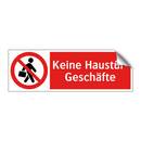 Keine Haustür- Geschäfte