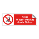 Keine Wasseraktivität durch Ziehen