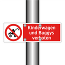 Kinderwagen und Buggys verboten