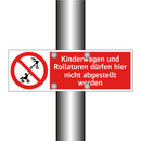 Kinderwagen und Rollatoren dürfen hier nicht abgestellt werden