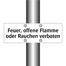 Feuer, offene Flamme oder Rauchen verboten