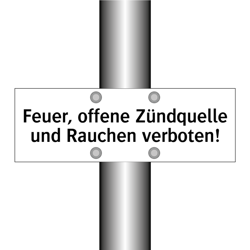 Feuer, offene Zündquelle und Rauchen verboten!
