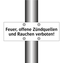 Feuer, offene Zündquellen und Rauchen verboten!
