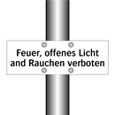 Feuer, offenes Licht and Rauchen verboten