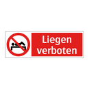 Liegen verboten