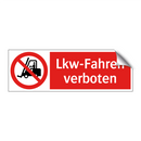 Lkw-Fahren verboten