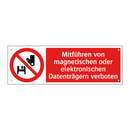 Mitführen von magnetischen oder elektronischen Datenträgern verboten