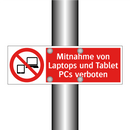 Mitnahme von Laptops und Tablet PCs verboten