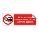 Motor nicht im Leerlauf laufen lassen, während geparkt
