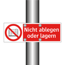 Nicht ablegen oder lagern