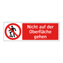 Nicht auf der Oberfläche gehen