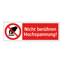 Nicht berühren Hochspannung!