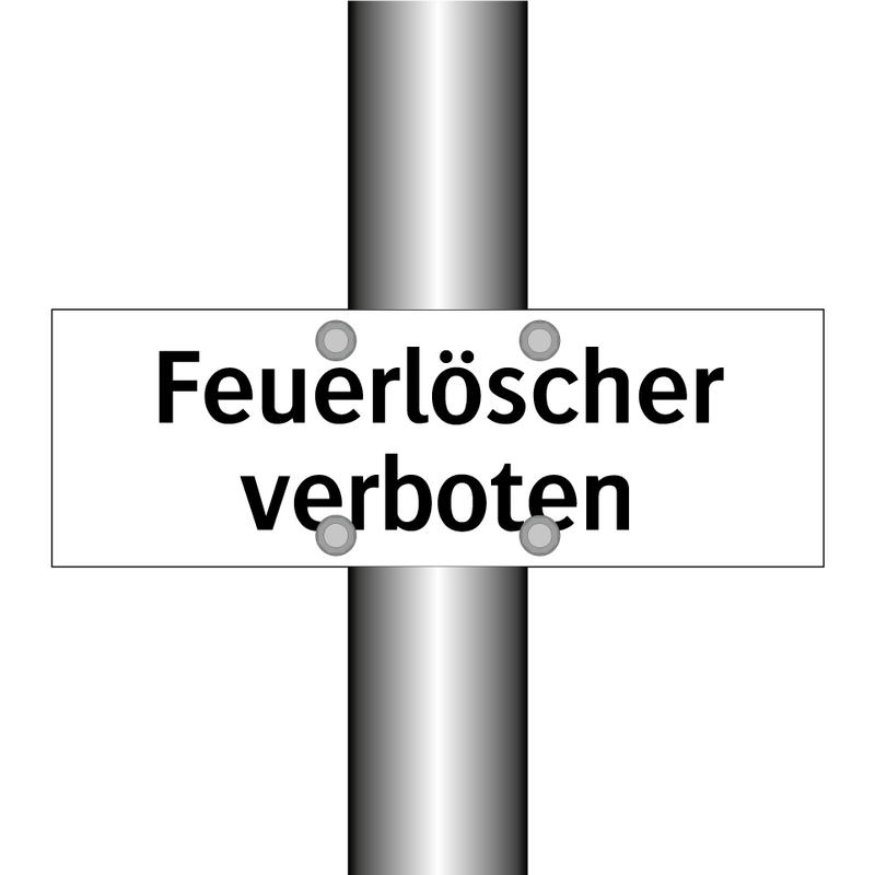 Feuerlöscher verboten