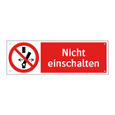 Nicht einschalten