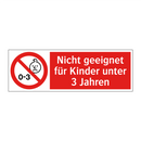 Nicht geeignet für Kinder unter 3 Jahren