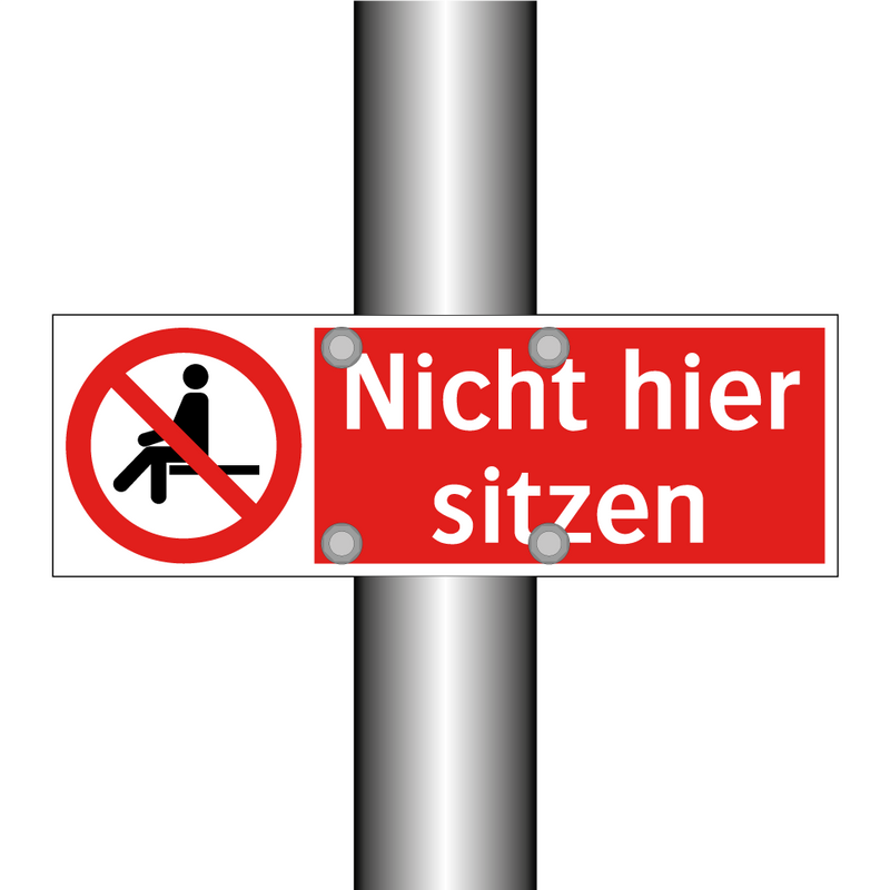 Nicht hier sitzen