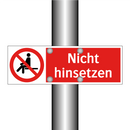 Nicht hinsetzen